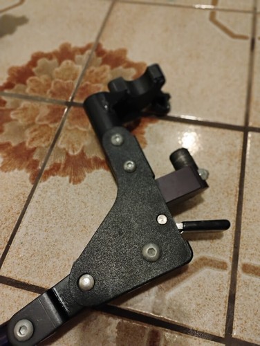 2 QUICKIE foot rests SLIDE OUT away PURPLE pedals WHEELCHAIR parts FOLD AWAY - Picture 3 of 9