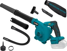Cordless Leaf Blower for Makita 18V Battery,Electric Jobsite Air Blower with Bru