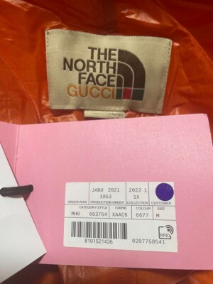 GUCCI North Face lightweight nylon pants in orange Size M | eBay