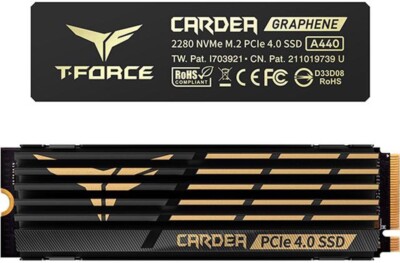 TEAMGROUP 1TB T-FORCE CARDEA A440 M.2 NVMe Internal SSD Model TM8FPZ001T0C327