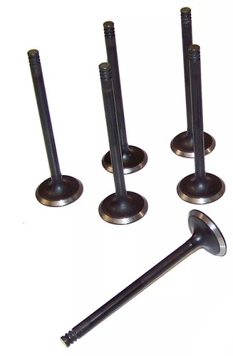 VALVES Intake+Exhaust Set/12 for 1999-2006 Jeep 4.0L 1.91/1.50 head,8mm stem - Picture 2 of 6