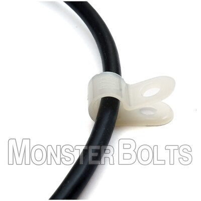 Bulk Qty 2,500 - Standard Cable Clamp 1/2'' x .167 x .605 Nylon - Made In USA