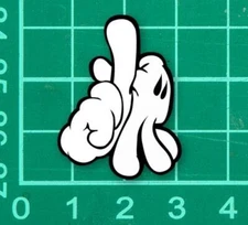 LA Mickey Hands Sticker Decal gang signs