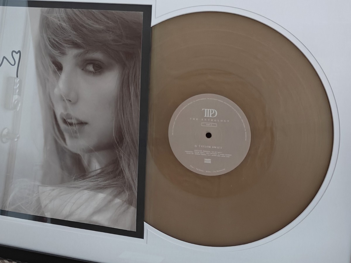 Taylor Swift Anthology TTPD Vinyl Framed Signed Insert W/ Heart