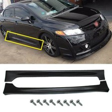 Fits 06-11 Honda Civic Sedan 4 Door Mu Rr Style Pp Side Skirts Body Kit Spoiler Fits 06-11 Honda Civic Sedan 4 Door Mu Rr Style Pp Side Skirts Body Kit Spoiler