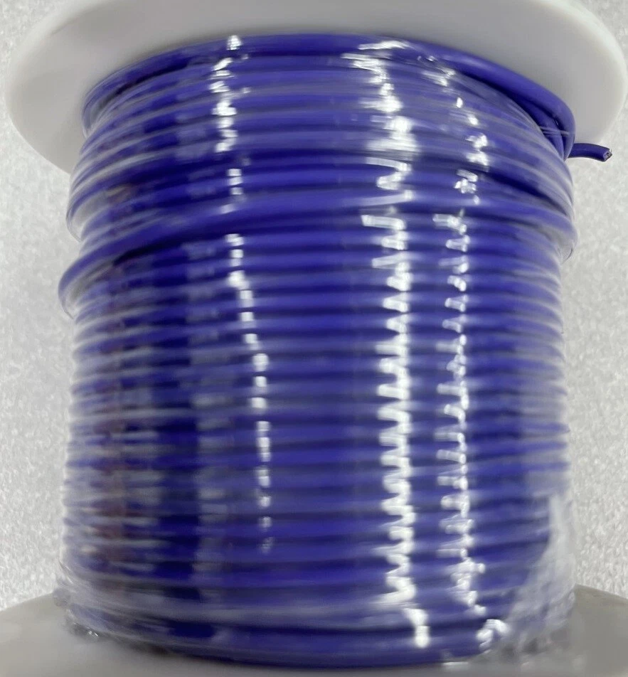 Cable de conexión Alpha Wire 1553 VI005 20 AWG 10/30 PVC 100 pies SPOOL VIOLETA Foto 2 de 3