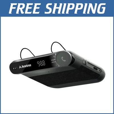 Portable 2-in-1 Roadtrip Bluetooth Speaker & FM Transmitter with Dual Microphone