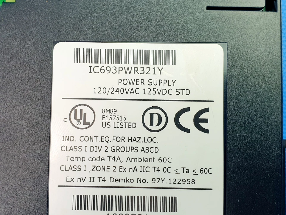 GE Fanuc IC693PWR321Y Power Supply 120/240V 125VDC STD für Roboter AMAT - Bild 4 von 4