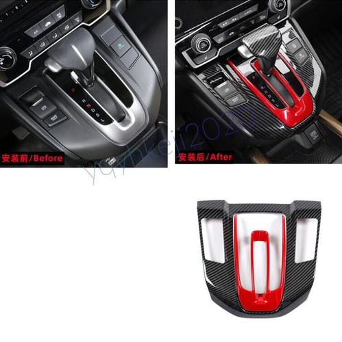 For Honda CRV CR-V 2017-22 Interior Accessories Decor Trim Red+ABS Carbon Fiber - Picture 10 of 23