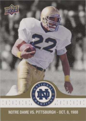2017 Upper Deck Notre Dame 1988 Championship Anthony Johnson #37