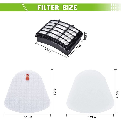 HEPA Filter Kit for Shark Navigator Lift-Away NV350 Series - XFF350, XHF350 - Picture 5 of 12