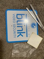 Blink Video Security Yard Sign New With One Window Sticker