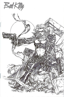 BAD KITTY RELOADED #4 deutsch ROMANO MOLENAAR-SKETCH-VARIANT lim.600 Ex. BATISTA