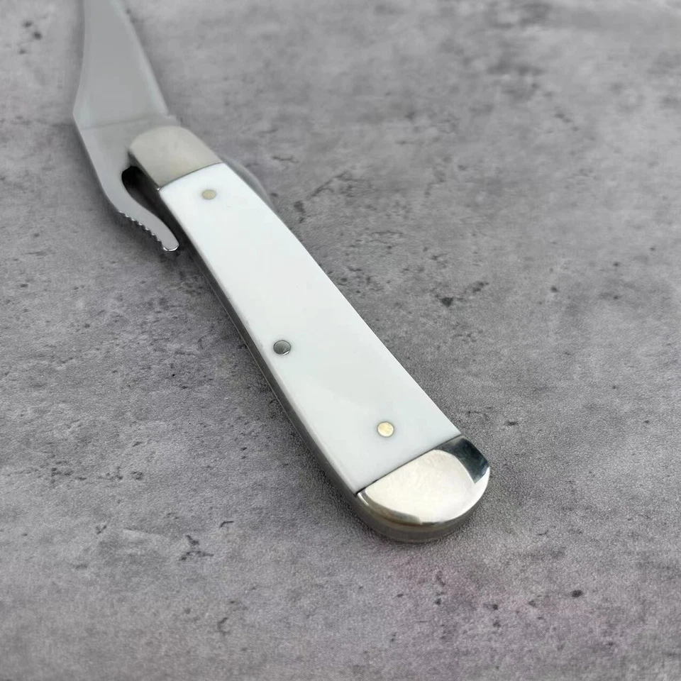 CASE XX Harley-Davidson Russlock White HANDLE Pocket Knife - 52249 - Image 4 of 4