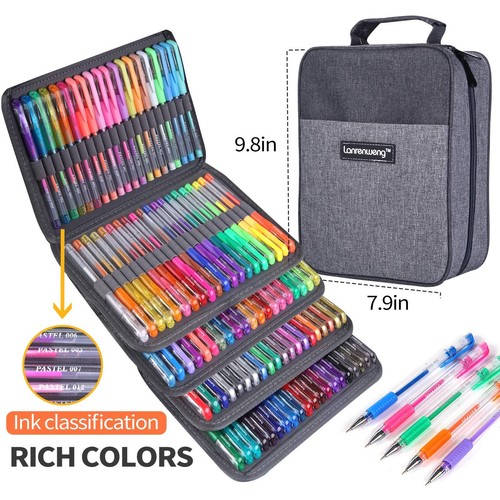 200 Pack Gel Pen Set 100 Colored Gel Pen with 100 RefillsGlitter Gel pens 40%... - Picture 3 of 9