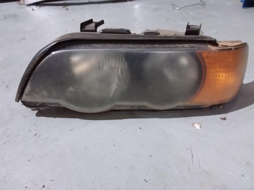 BMW X5 LEFT HEADLAMP STANDARD, FULL AMBER INDICATOR TYPE, E53, 11/00-09/03 00 01