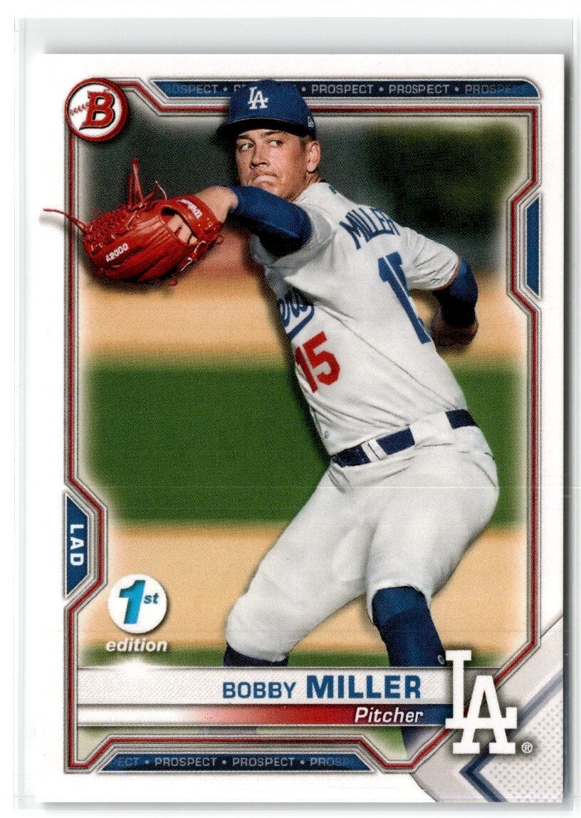 2021 BOWMAN 1ST EDITION BOBBY MILLER DODGERS #BFE-75