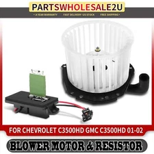 New Front HVAC Blower Motor & Resistor Kit for Chevrolet GMC C3500HD 2002