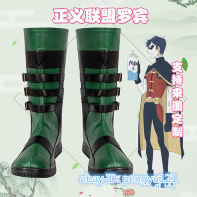 Robin Shoes Justice League Cosplay Boots | eBay