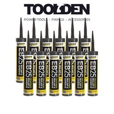 Everbuild EB25 Hybrid Sealant Adhesive Anthracite 300ml (12 Pack)