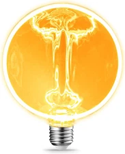 Decorative Light Bulb Unique Globe 40 Watt Equivalent Dimmable Spiral Filament