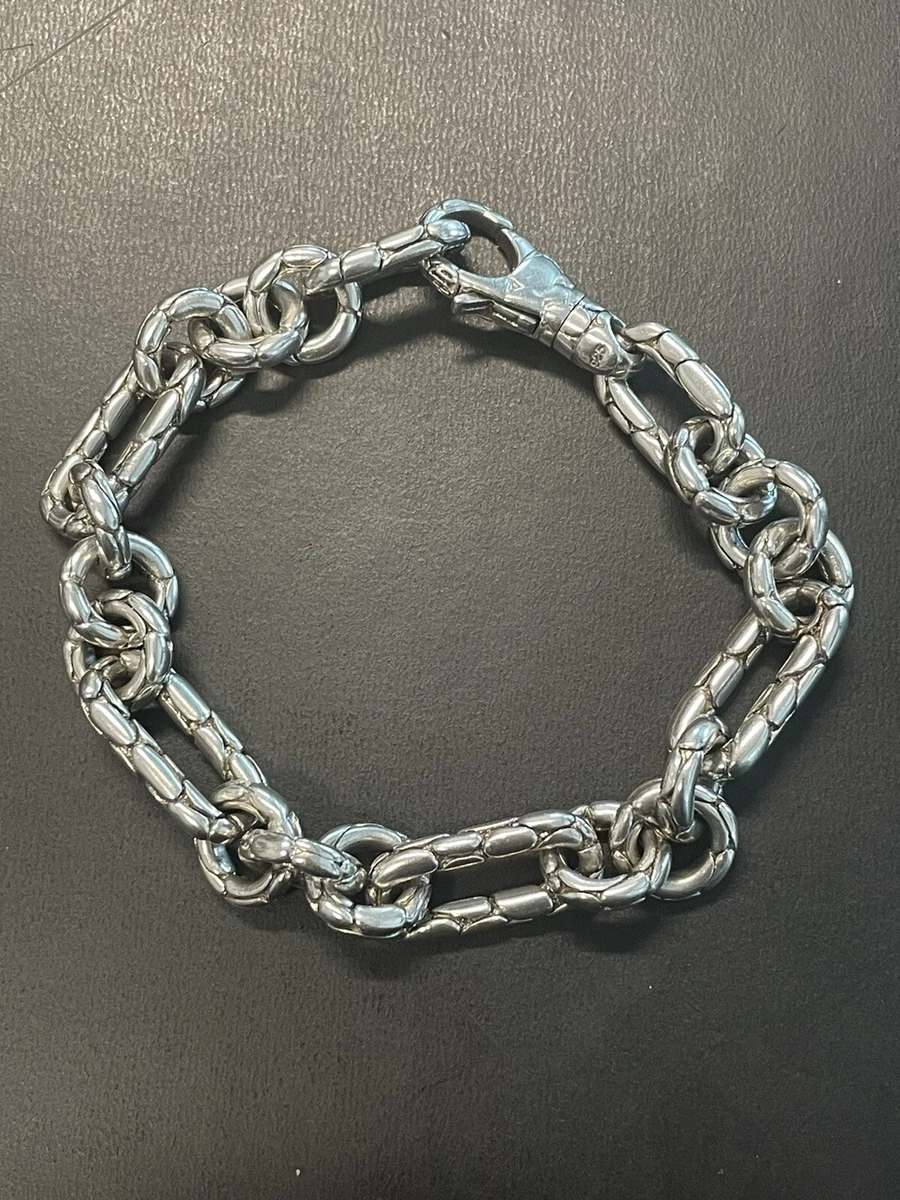 John Hardy Sterling Silver Kali Pebble Link Bracelet 9.25 inch 57