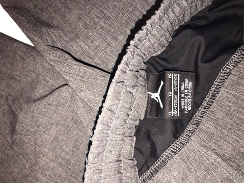 Jordan Pants Youth M Kids Gray Lightweight Zipper Ankles Jumpman Casual NWT - Picture 6 of 17