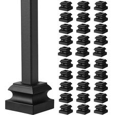 Iron Baluster Shoes Stair Flat Shoe with Screw for 1/2 Inch Staircase Baluste...