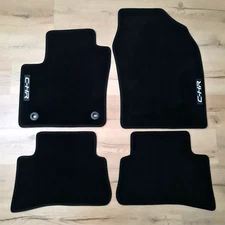 Car Floor Mats For Toyota CHR Waterproof Black Velour Carpet Auto Liners New CHR