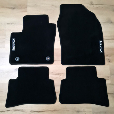 Car Floor Mats For Toyota CHR Waterproof Black Velour Carpet Auto Liners New CHR