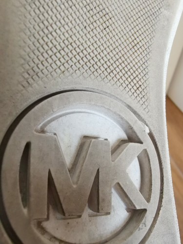 MICHAEL KORS scarpe donna Sneaker in pelle bianco BORCHIE e Cuori ORO - Foto 10 di 10