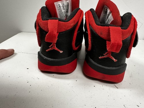 Jordan Pro Strong Shoes Toddler Black Red Sneakers DC7910-006 Size 8c Kids Nike  - Picture 3 of 12