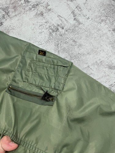 Vintage 90S USA MA-1 Bomber Flyers Intermediate Reversible 2 in 1 Light Jacket - Picture 9 of 16