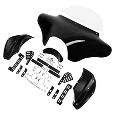 Vivid Black Front Outer Batwing Fairing For 98-03 Honda VT750 Shadow Ace Delux