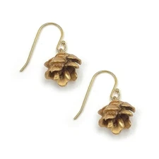 MICHAEL MICHAUD PINE NEEDLE WIRE SINGLE CONE  EARRINGS 3637 BZ