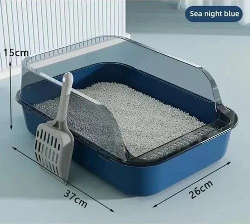 Cat Litter Box Automatic Self Cleaning Anti-splashing Semi-closed Cats Toilet - Bild 27 von 27