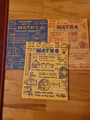 The Teaching Textbook Answer Booklets Math 4, Math 5, Math 6