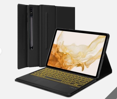 サムスン Galaxy Tab S8+ Book Cover Keybord Amazon.com: SAMSUNG Tablet Keyboard Cover, Protective Case for