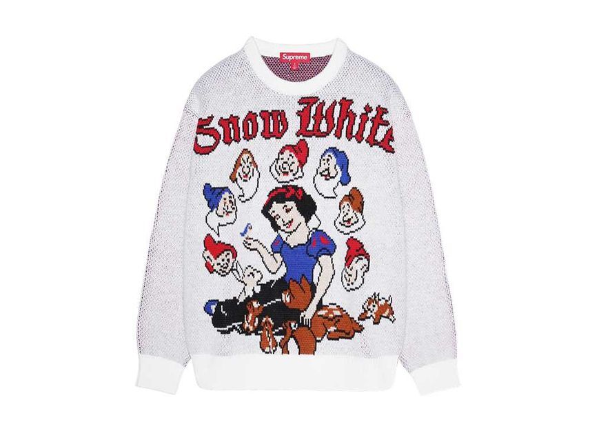 Supreme Snow White Sweater White | eBay