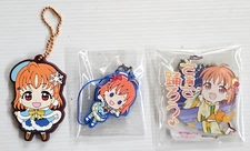 Love Live! Sunshine! School Idol Project Chika Takami Rubber Stamp Keychain x 3