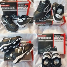 FRANKLIN TOURNAMENT YOUTH BASEBALL/SOFTBALL CLEATS SIZES YOUTH 10,11,12,13 PICS