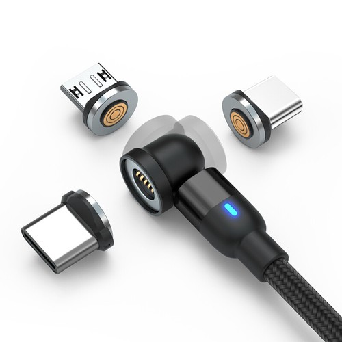 Cable USB de carga rápida magnético 3A 1M/2M/3M para cargador de iPhone micro USB tipo c - Imagen 12 de 15