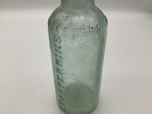 Antique 1890s Lea & Perrins Worcestershire Glass Bottle No Stopper - Mouth-Blown - Picture 2 of 9
