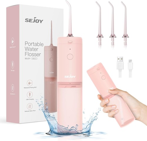 Cordless Water Flosser Portable Oral Irrigator Rechargeable Travel Teeth Cleaner - Picture 33 of 38