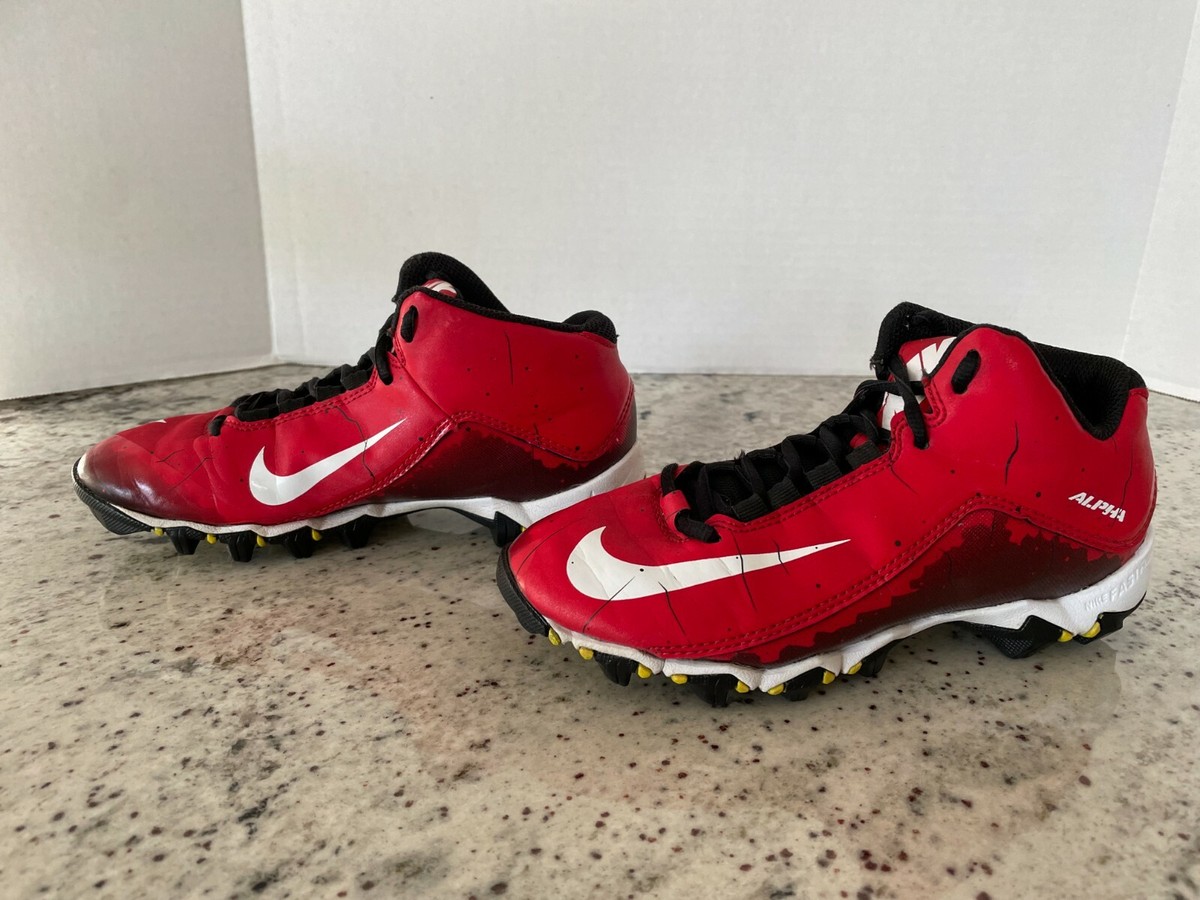 Nike Alpha Cleats Red Material, Kid's