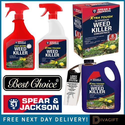 SPEAR & JACKSON XTRA TOUGH GLYPHOSATE WEED KILLER CONCENTRATE FAST