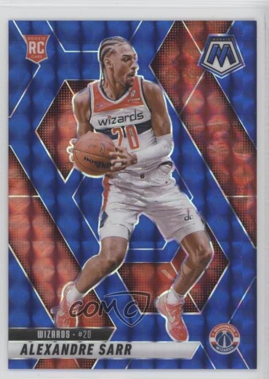 2024 Panini Mosaic Rookies Blue Prizm 175/199 Alexandre Sarr #216 Rookie RC 00kr