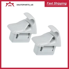 2pcs Car Sun Visor Holder Clip for Mitsubishi Lancer 06-17 No.MR654343 Gray New