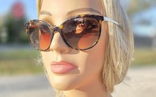 Tiffany  Co TF4117-B Cateye Sunglasses Tortoise/Tiffany Blue