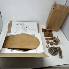 Vintage Berta Hummel Nativity Creche Wooden Barn 33521 + Accessories Pieces